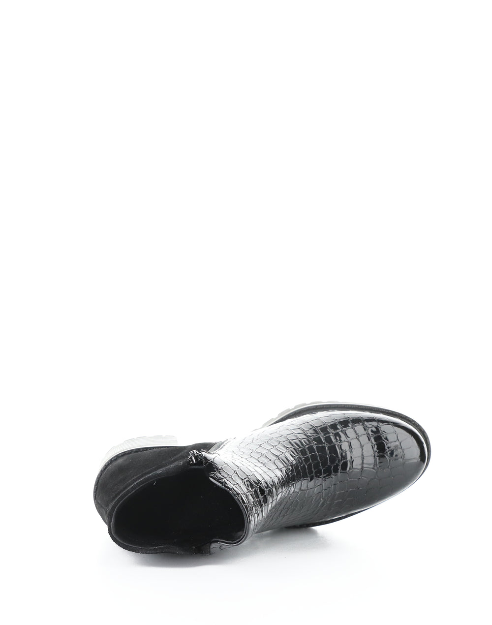 Inara Black Crocco Print/Suede