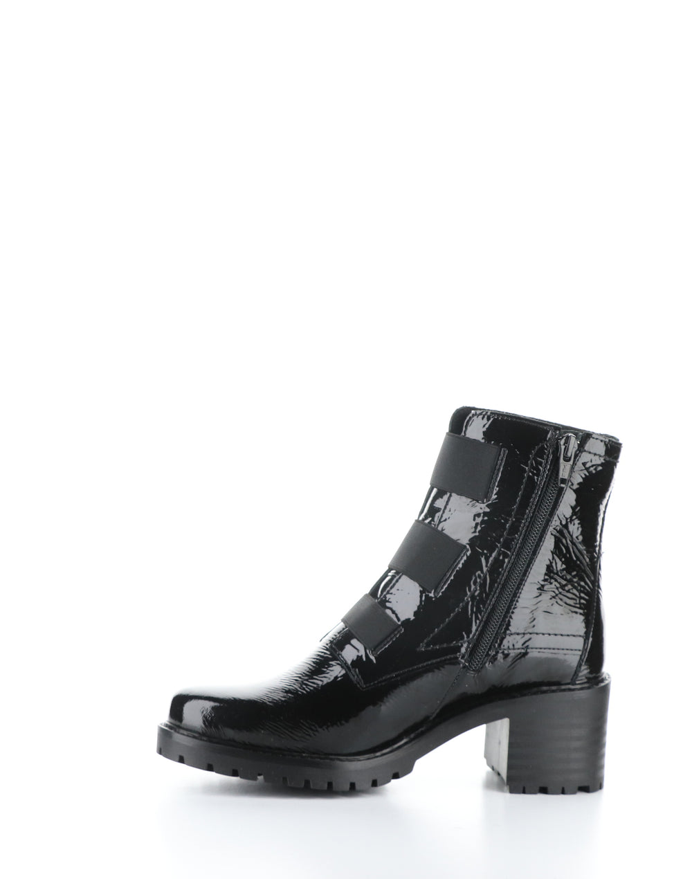 INDIE Patent Black Elasticated Boots