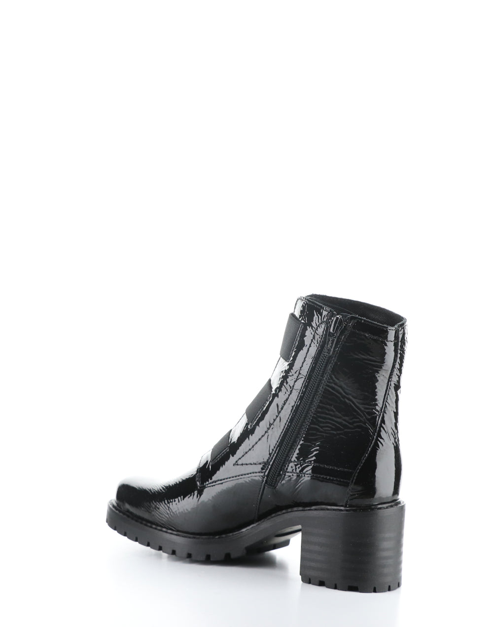 INDIE Patent Black Elasticated Boots