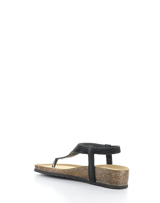 Lila Black Beaded Laminato