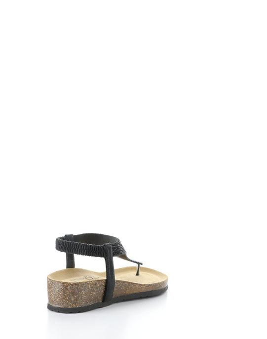 Lila Black Beaded Laminato