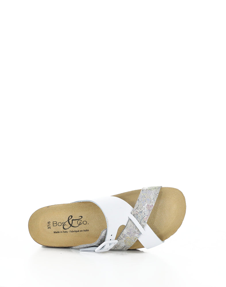Lina White Nappa/Sienna
