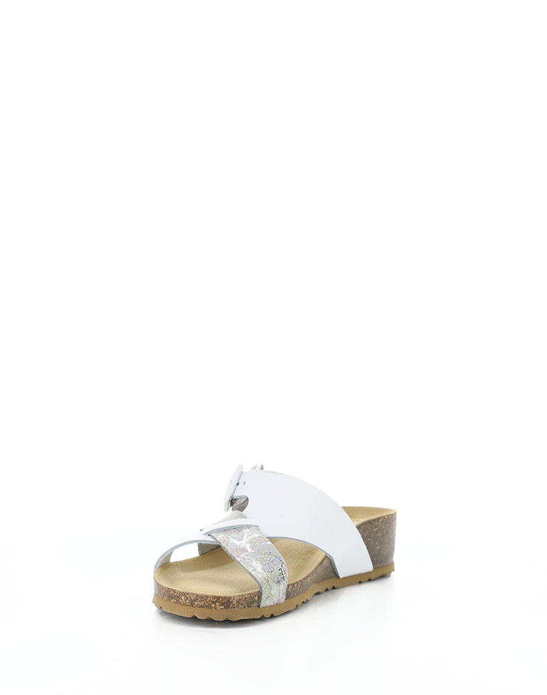 Lina White Nappa/Sienna