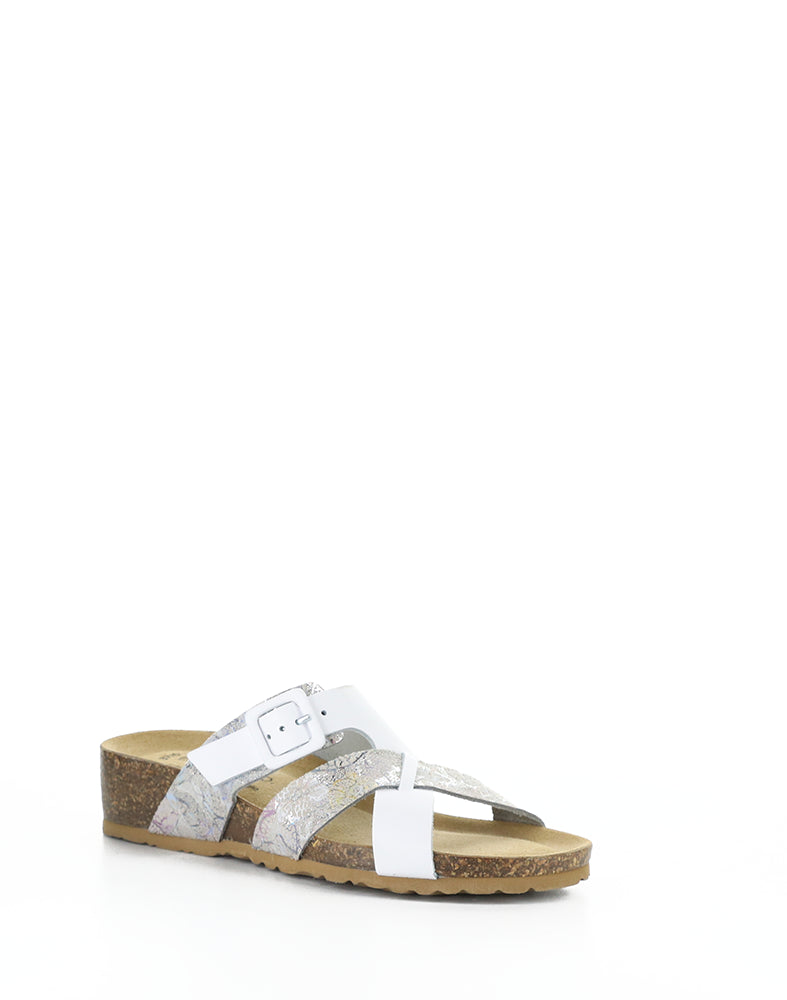 Lina White Nappa/Sienna