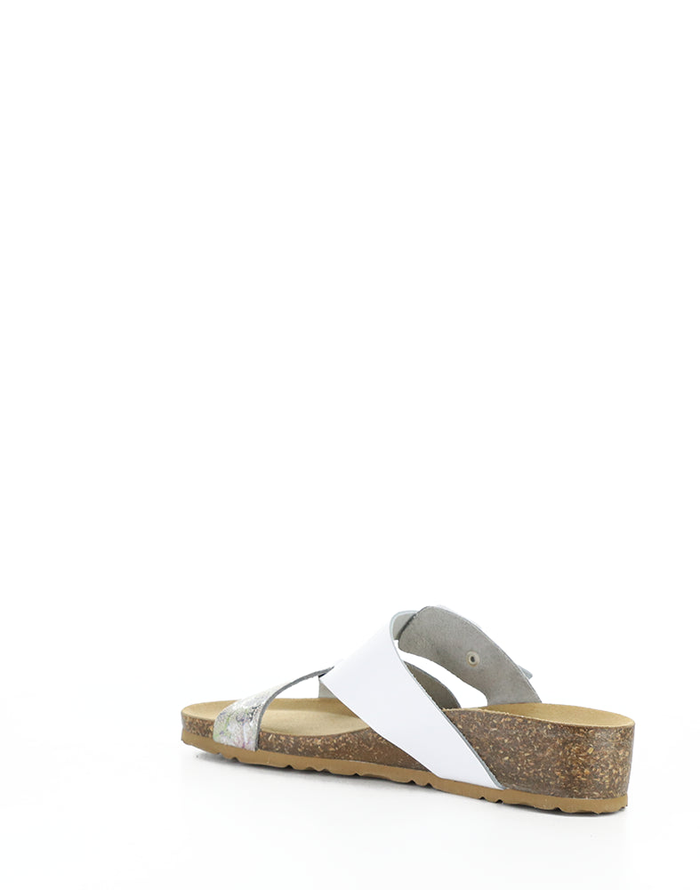 Lina White Nappa/Sienna