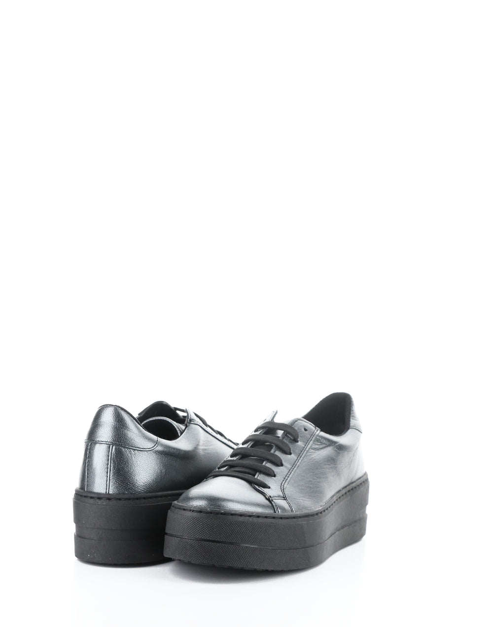 Maya Carbon Metallic Leather