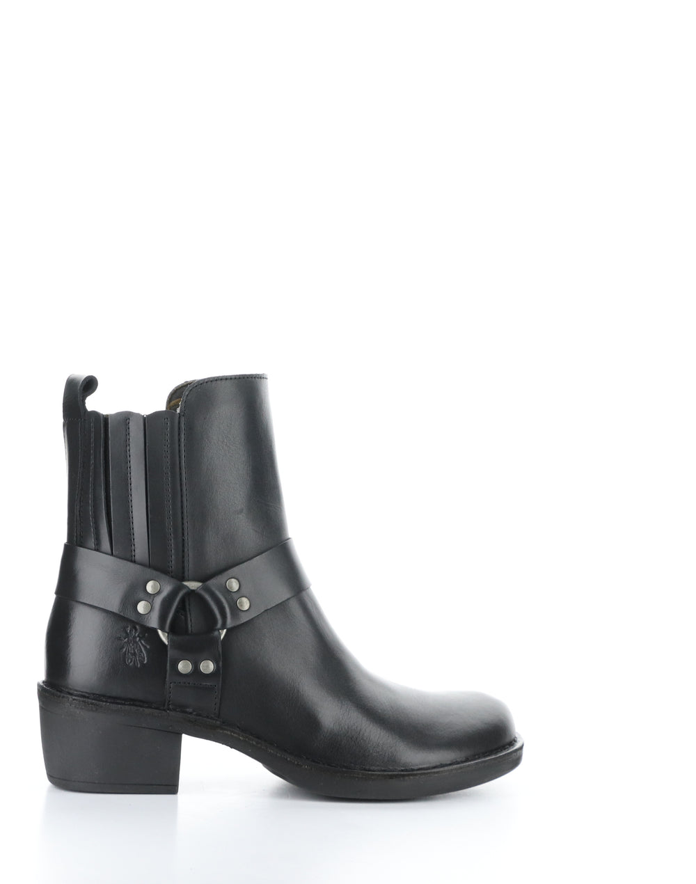 MEBI123FLY BLACK Round Toe Boots