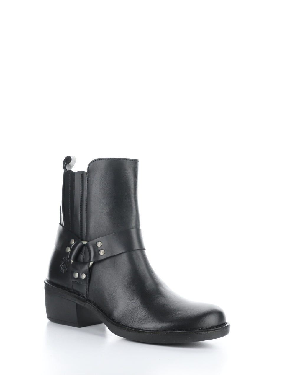 MEBI123FLY BLACK Round Toe Boots