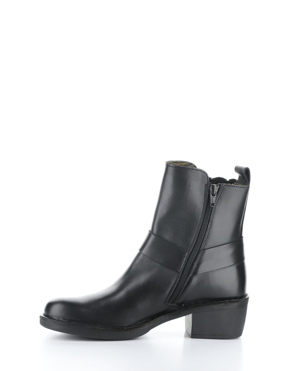 MEBI123FLY BLACK Round Toe Boots