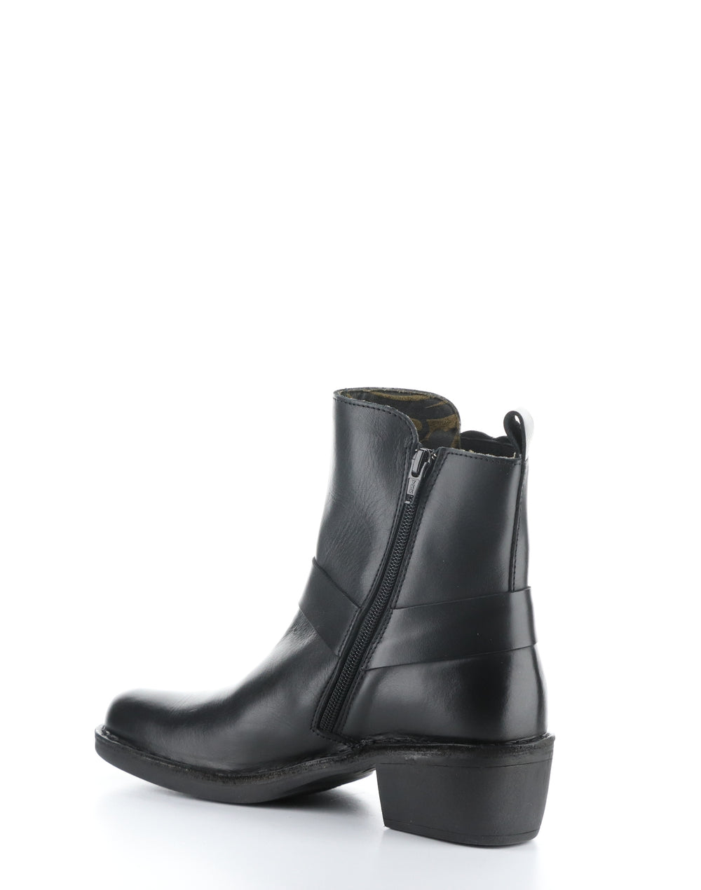 MEBI123FLY BLACK Round Toe Boots