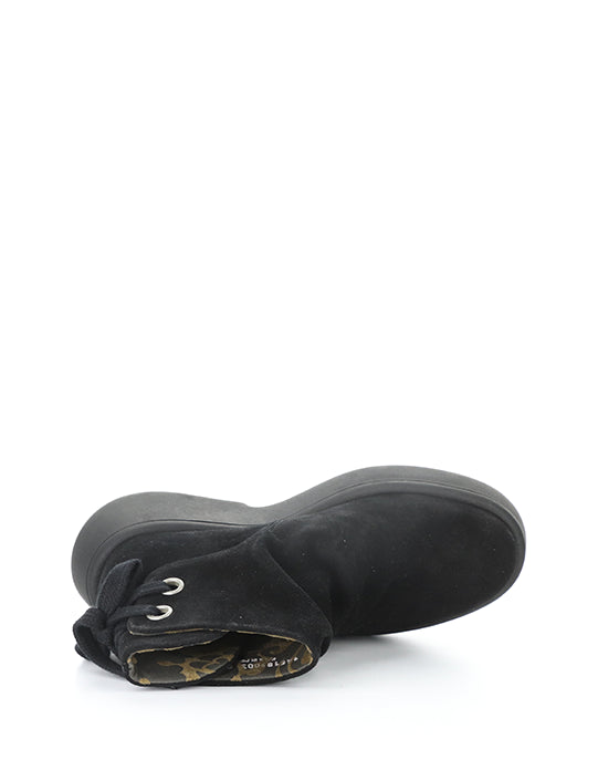 Mebs189Fly 003 Black Oil Suede