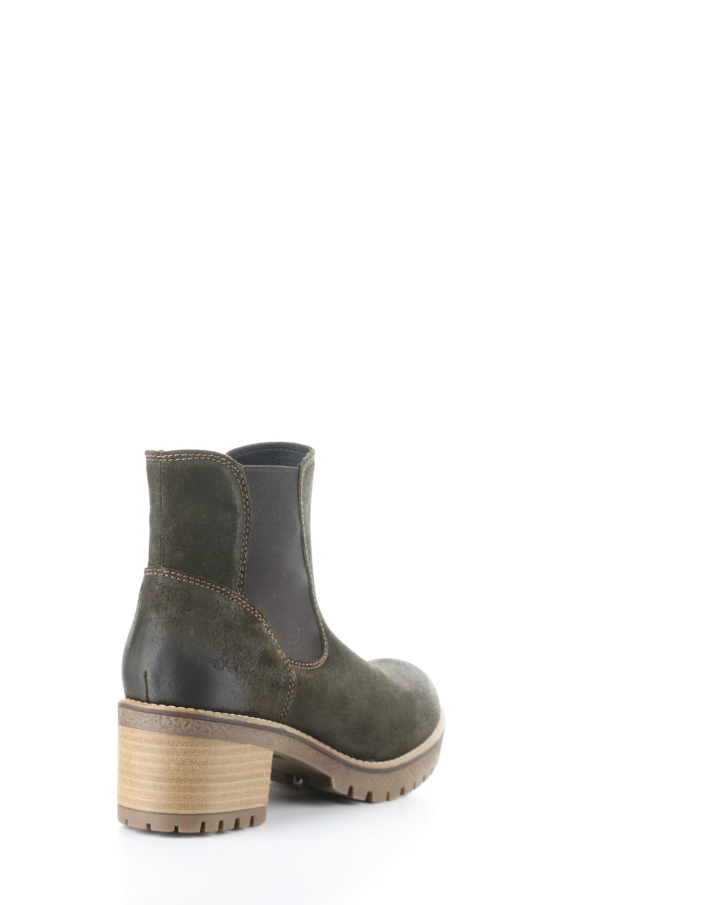 MERCY OLIVE/DARK BROWN Elasticated Boots