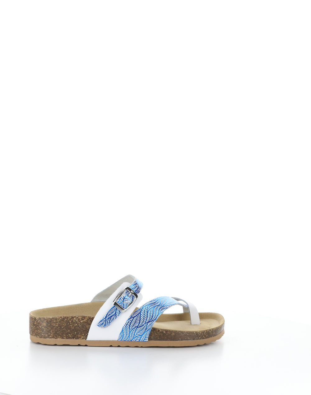PARR BLUE WHITE Round Toe Sandals