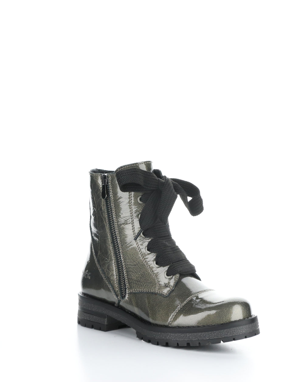 PAULIE PEWTER Round Toe Boots