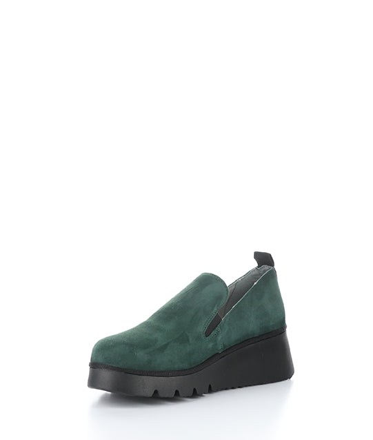 Pece406Fly 002 Forest Green Kid Suede