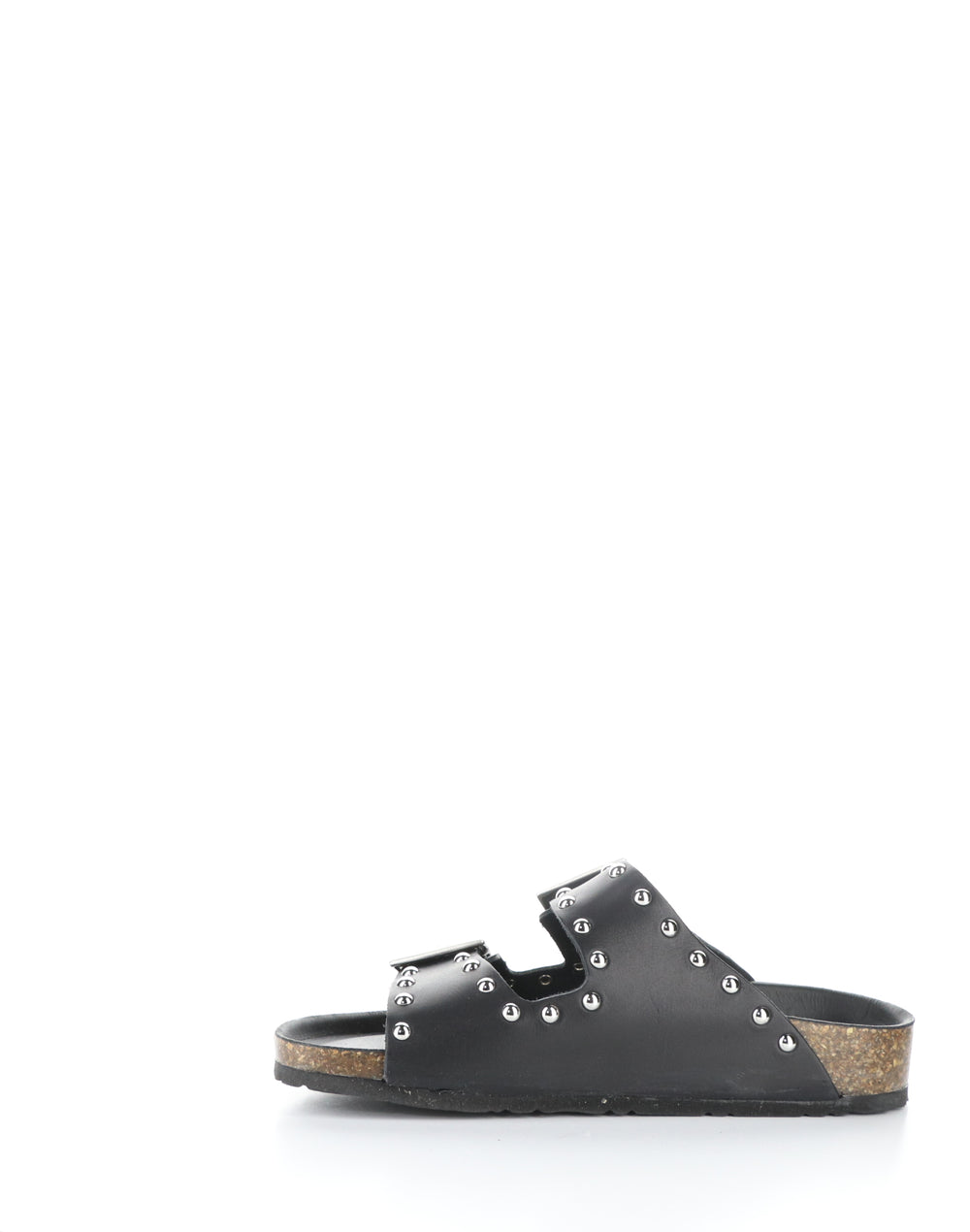 PERRIN BLACK Round Toe Sandals