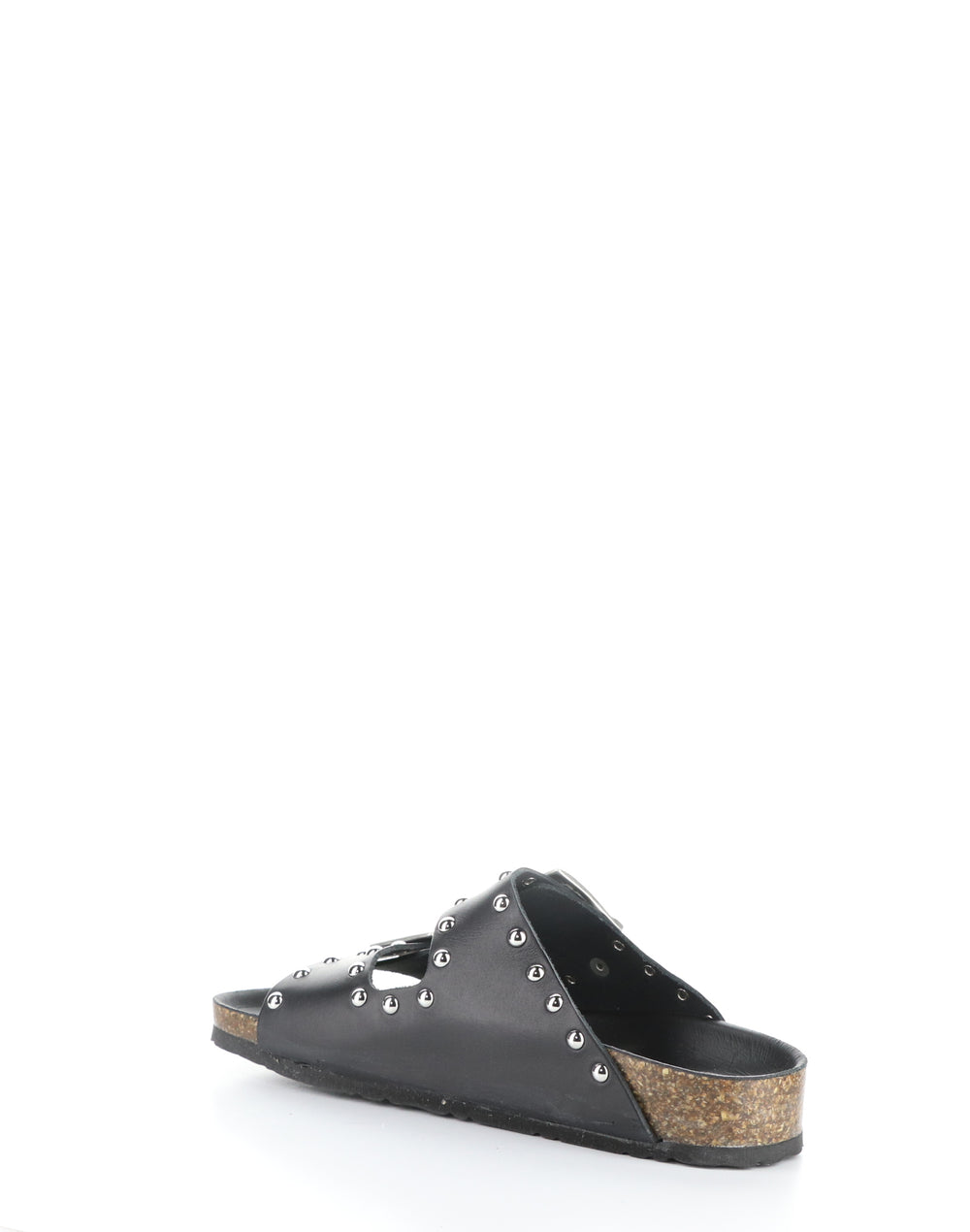 PERRIN BLACK Round Toe Sandals