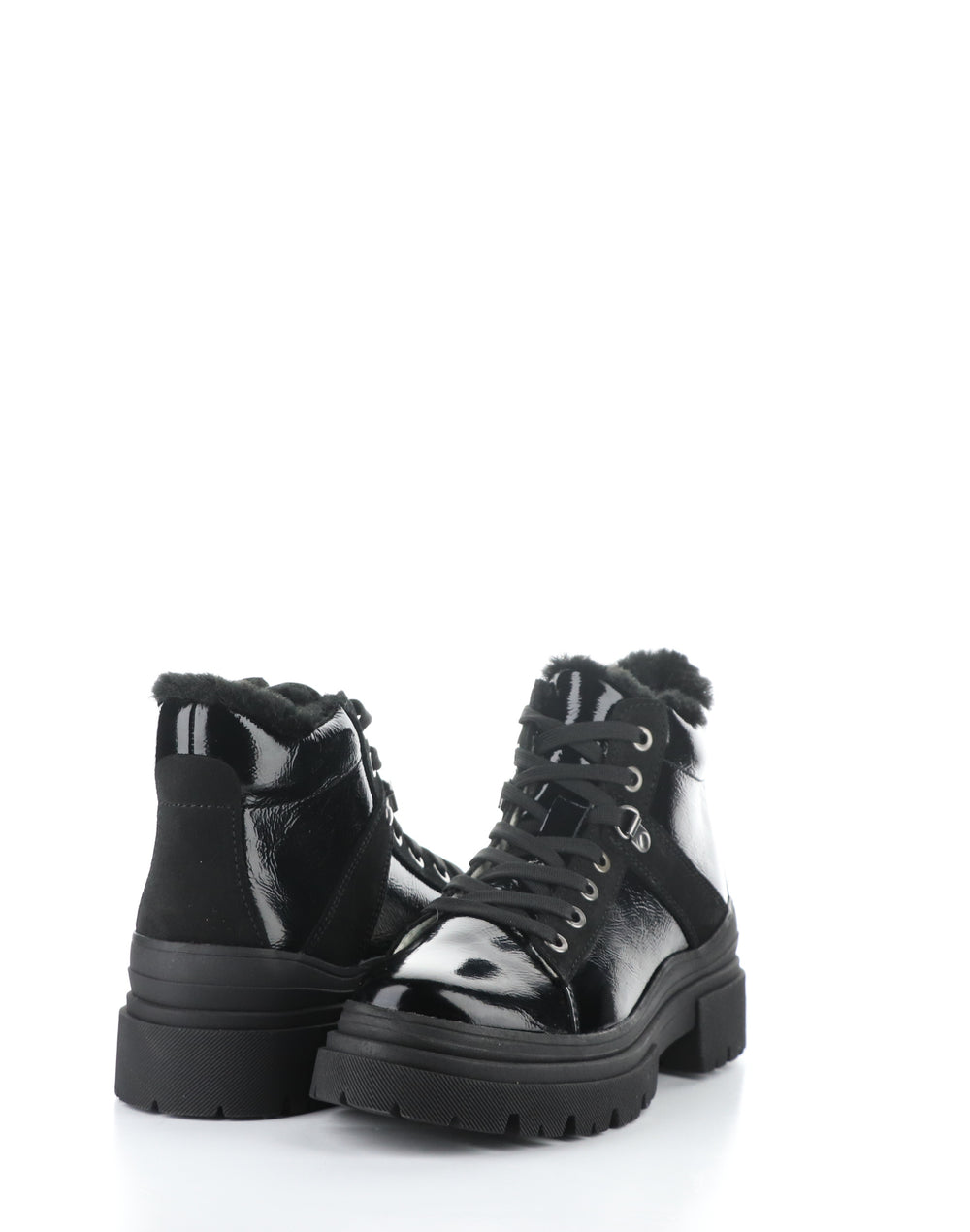 RIVER BLACK Round Toe Boots