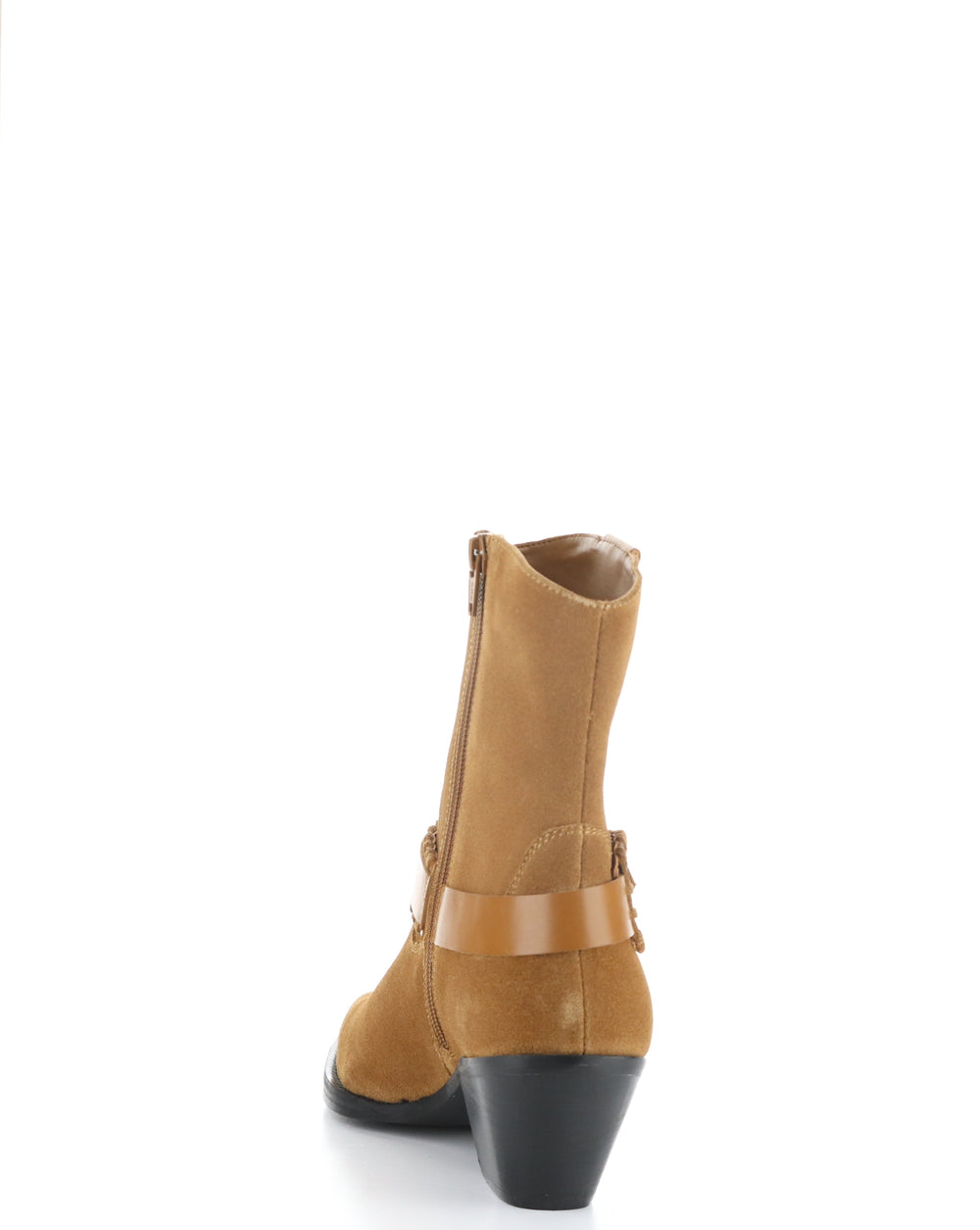 TARTAN COGNAC Pointed Toe Boots