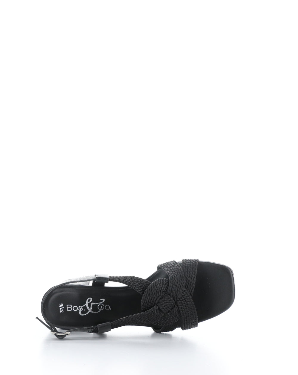 UPBEAT BLACK Buckle Sandals