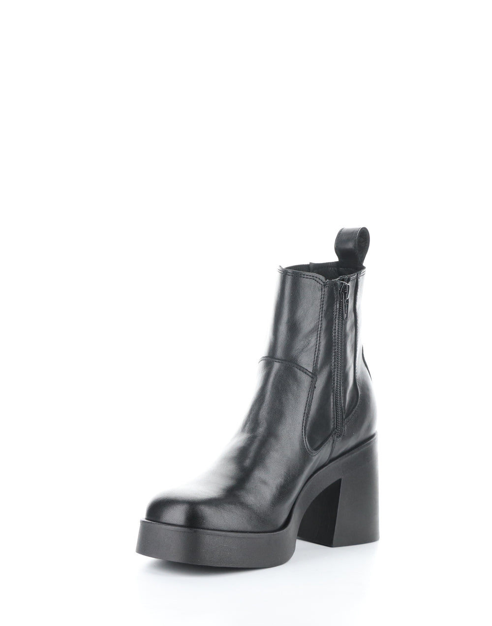 VEIL BLACK Round Toe Boots