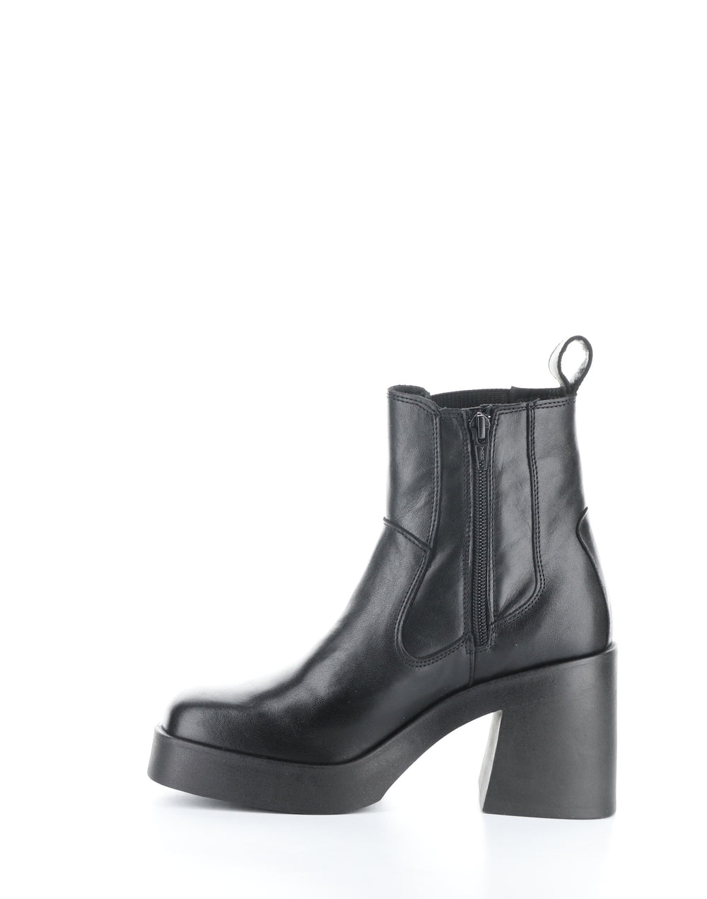 VEIL BLACK Round Toe Boots