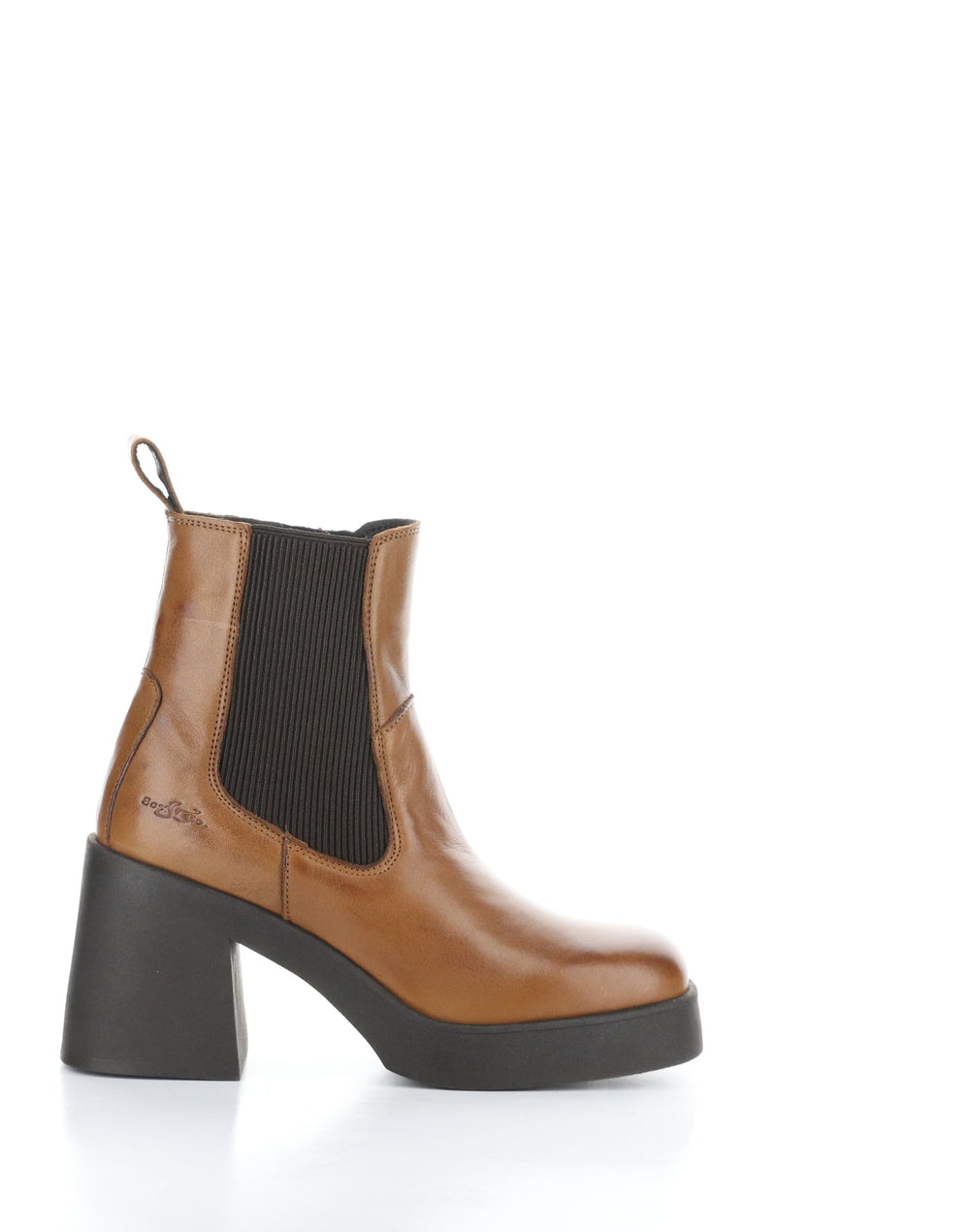 VEIL RICH TAN/DK BROWN Round Toe Boots