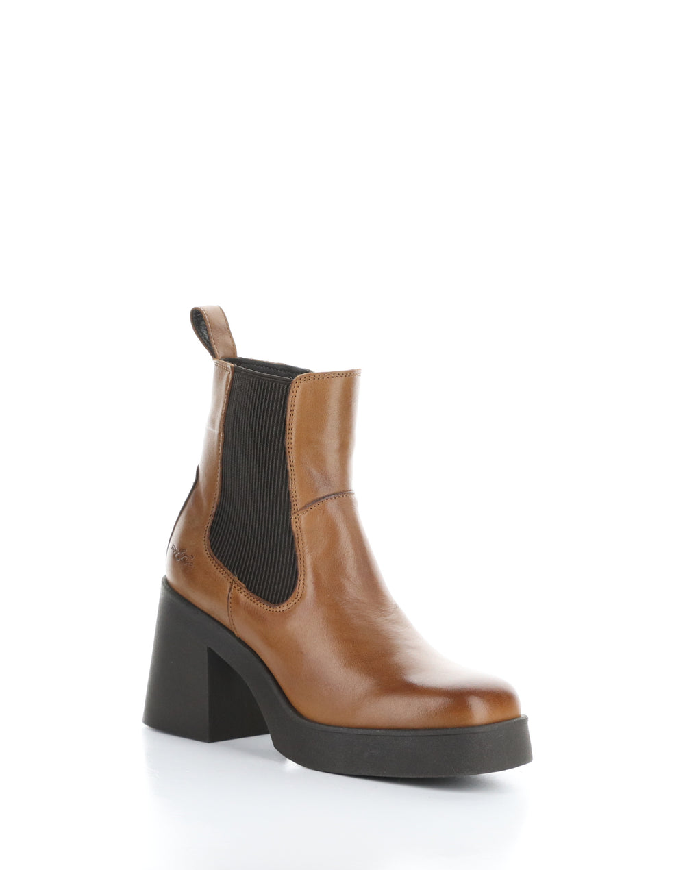 VEIL RICH TAN/DK BROWN Round Toe Boots