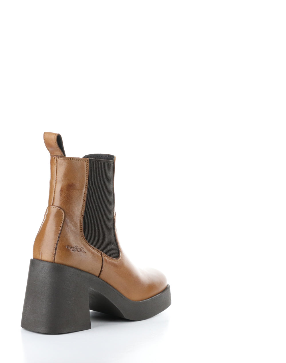 VEIL RICH TAN/DK BROWN Round Toe Boots