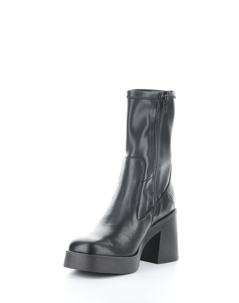 VIVICA BLACK Round Toe Boots