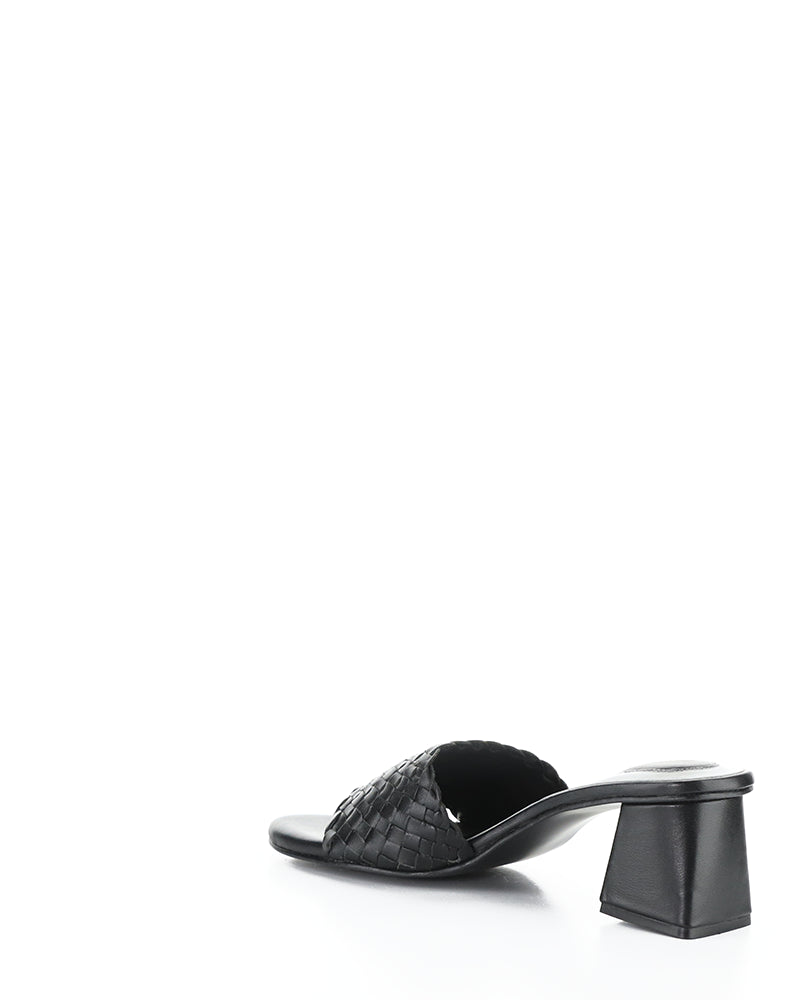 Wella Black Woven Leather