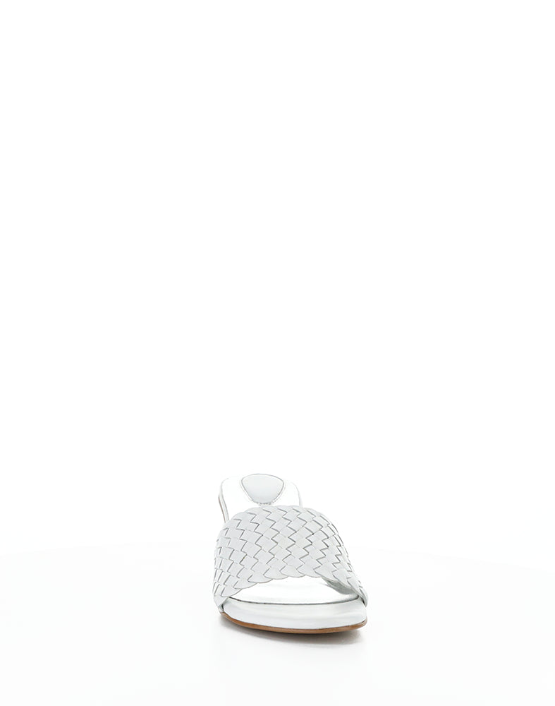 Wella White Woven Leather