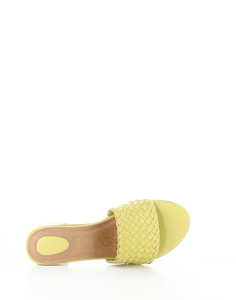 Wella Yellow Woven Leather