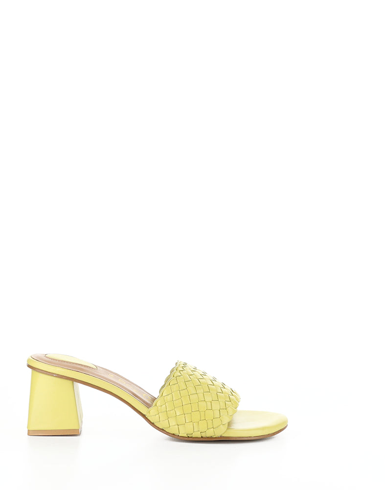 Wella Yellow Woven Leather
