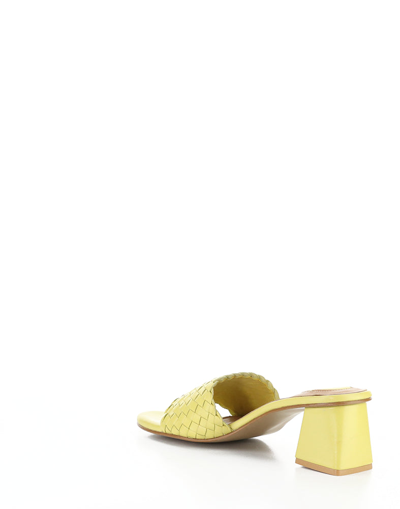 Wella Yellow Woven Leather