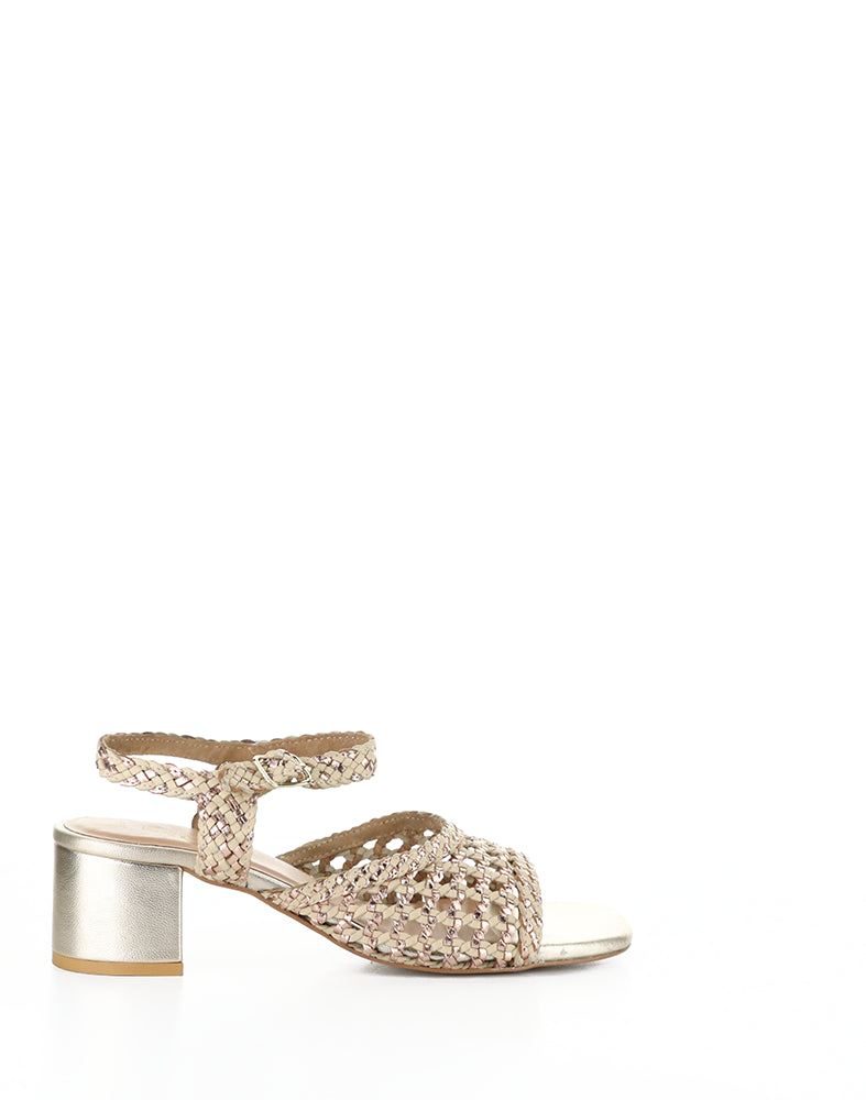 Wendi Pink Mix Woven Leather