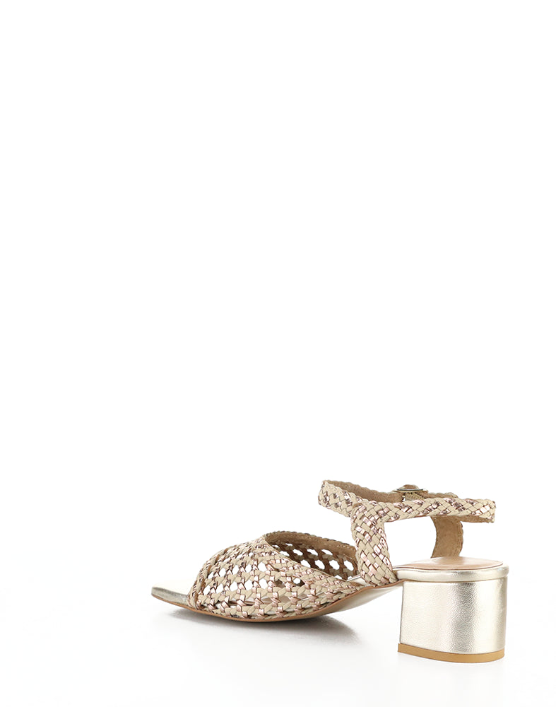 Wendi Pink Mix Woven Leather