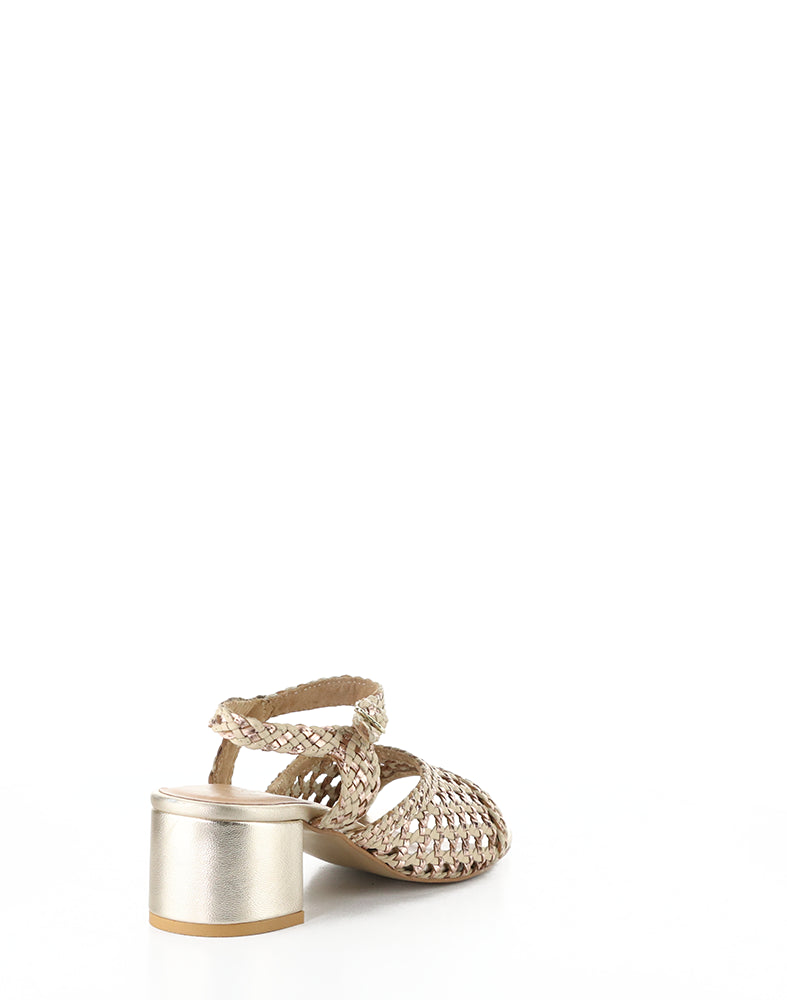 Wendi Pink Mix Woven Leather