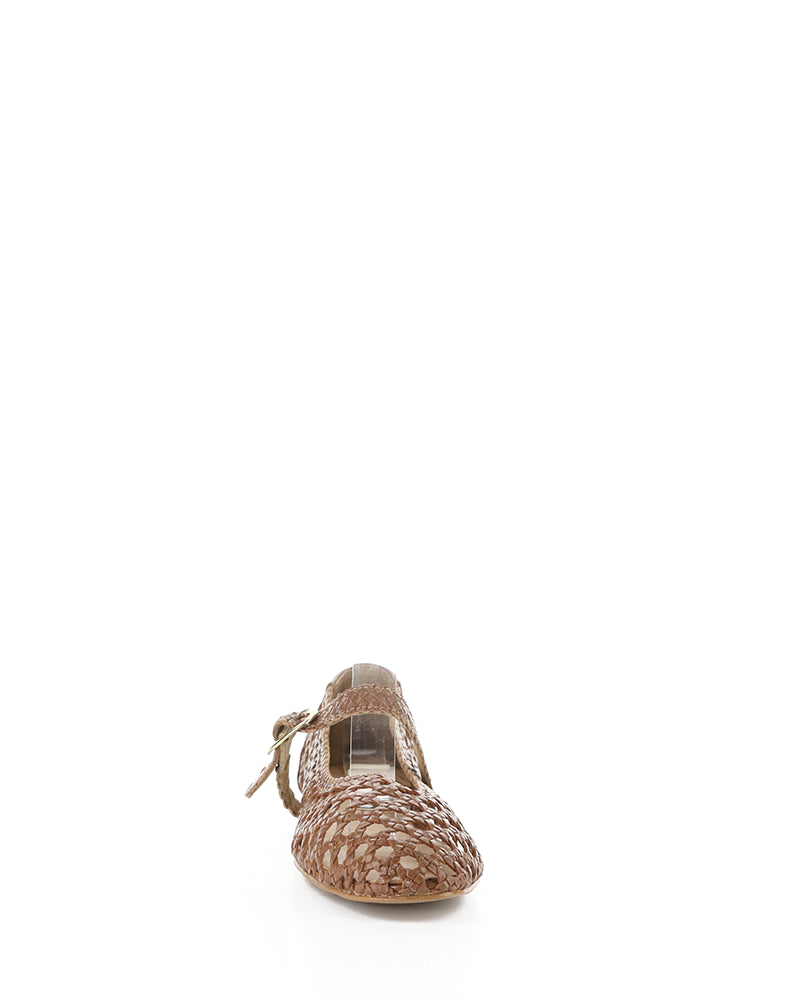 Wilda Rich Cognac Woven Leather