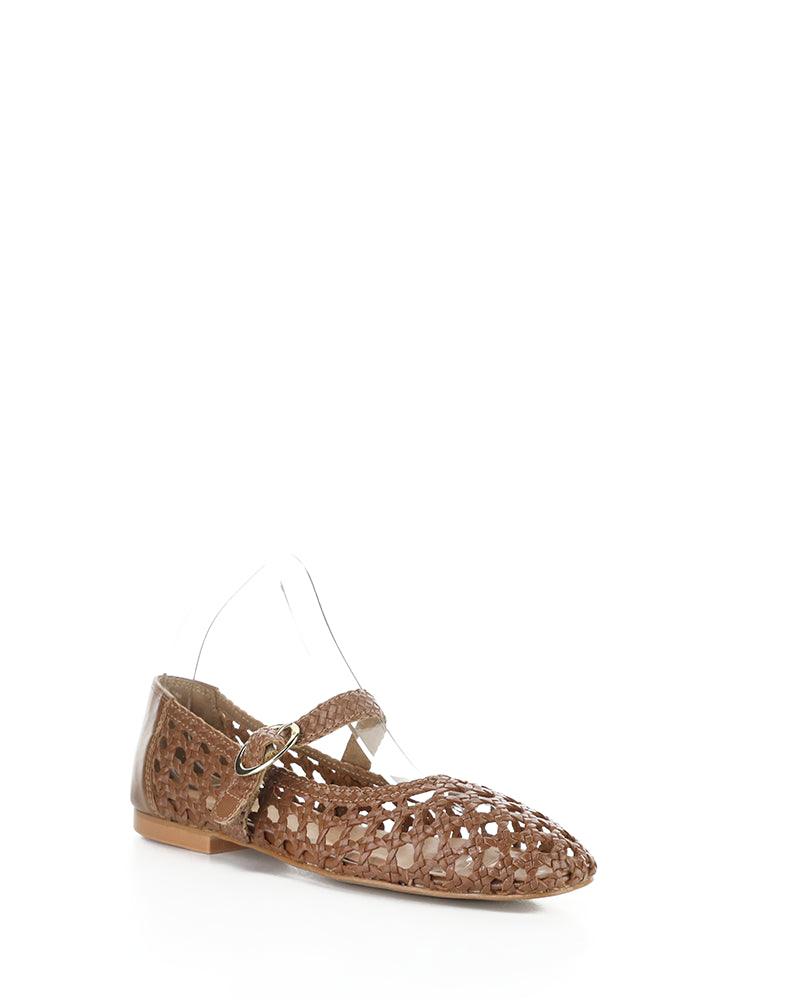 Wilda Rich Cognac Woven Leather