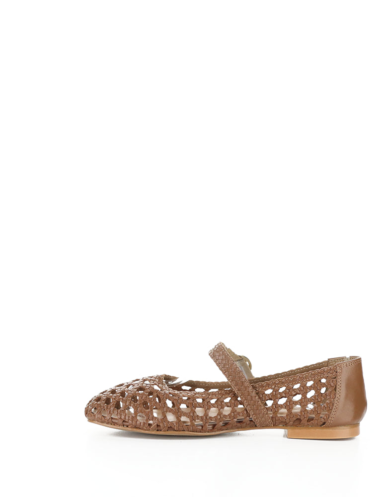 Wilda Rich Cognac Woven Leather