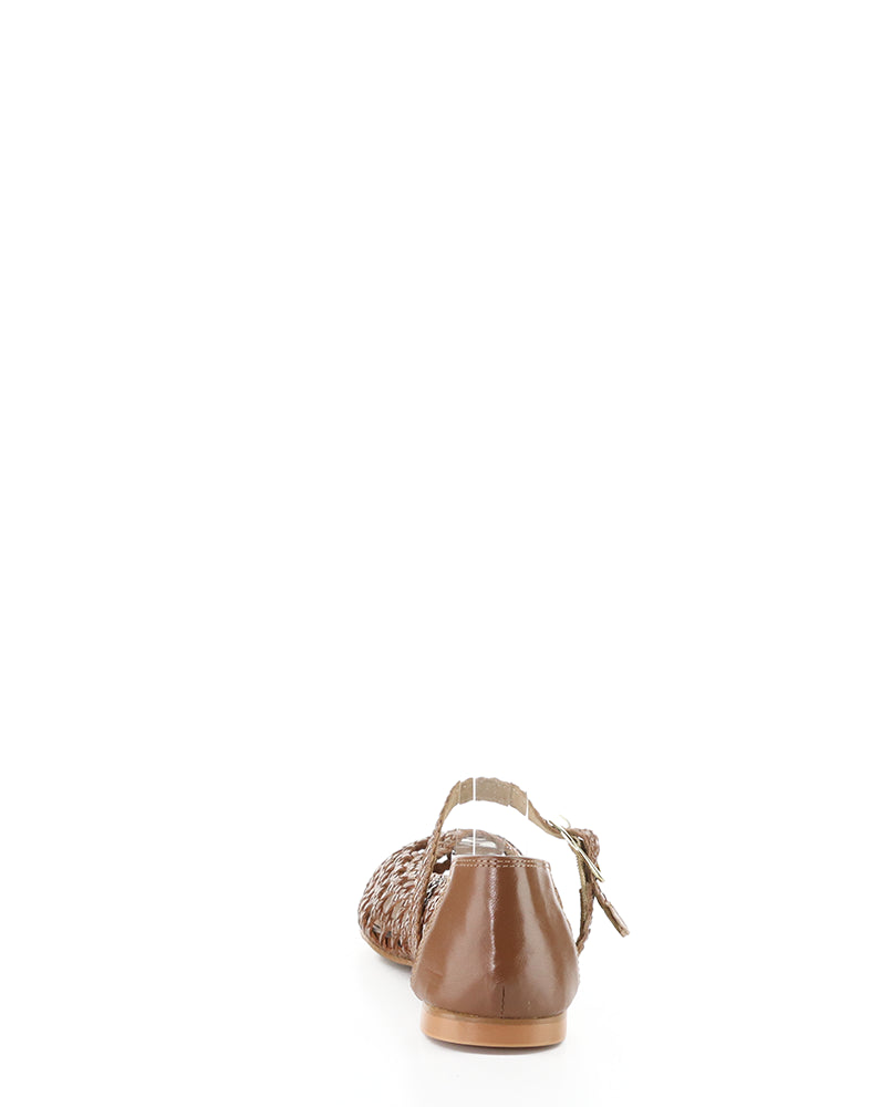 Wilda Rich Cognac Woven Leather