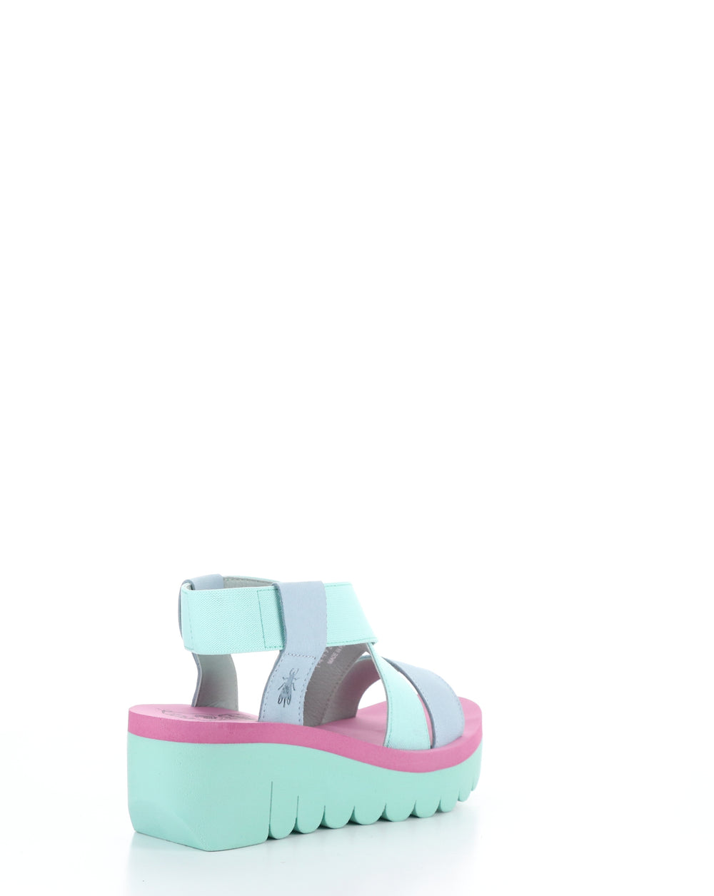 YABI922FLY 008 SKY BLUE/MINT/LILAC Round Toe Sandals