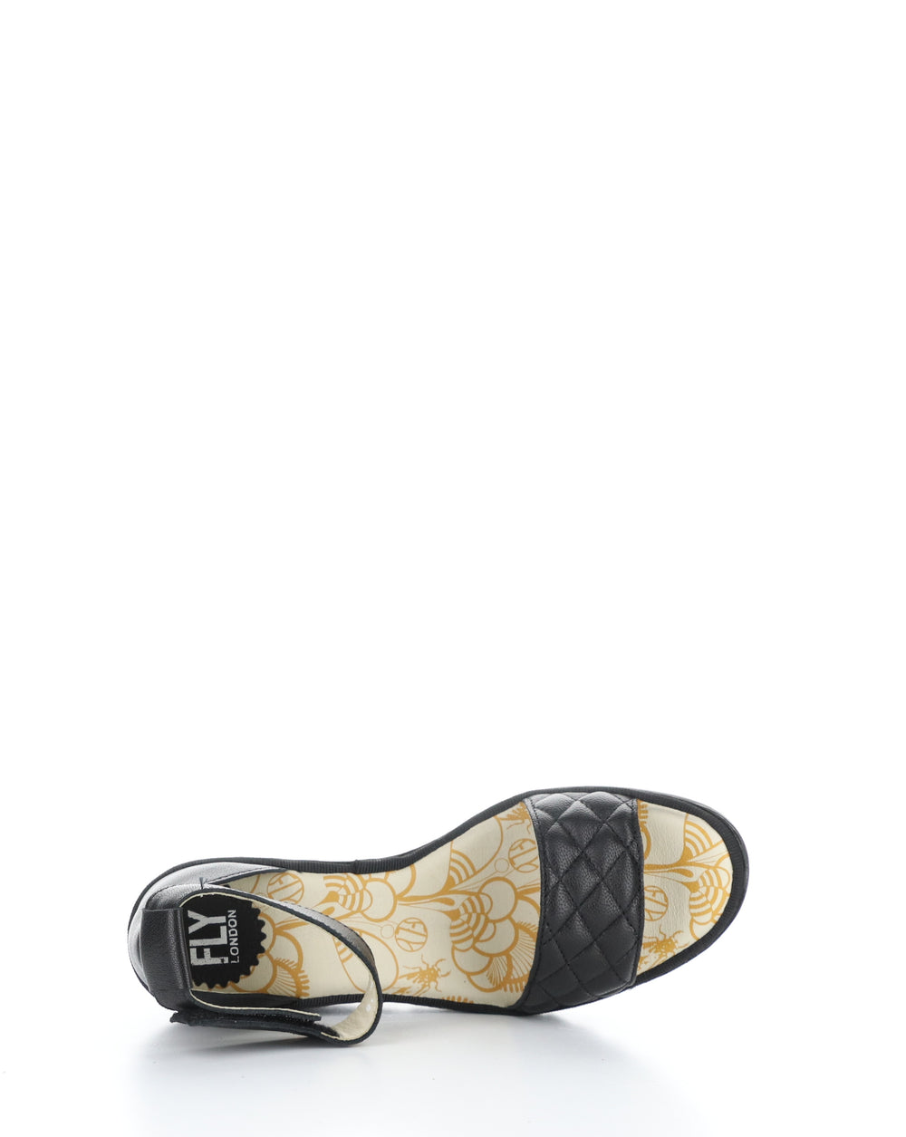 YARU471FLY BLACK Velcro Sandals