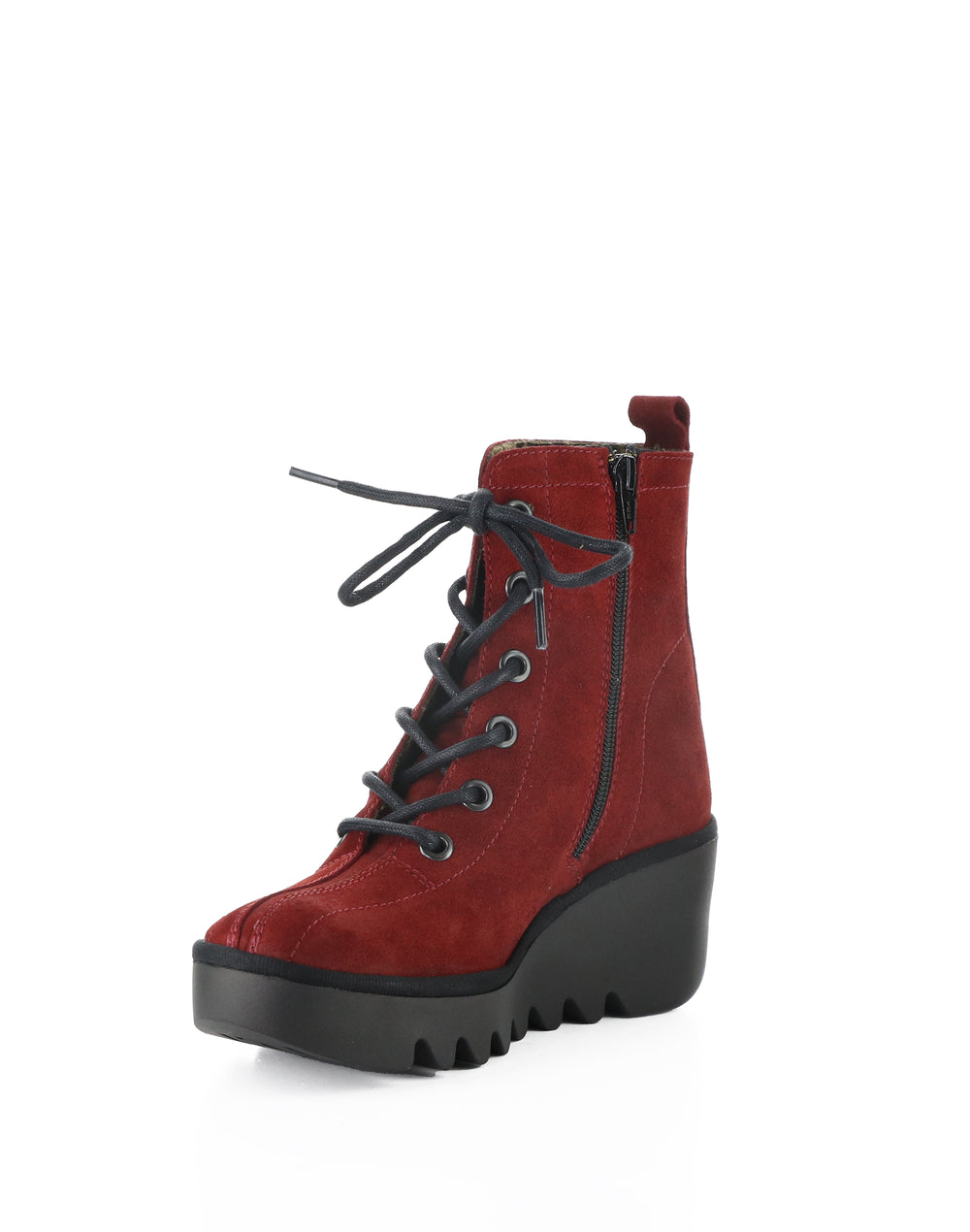 BINK637FLY 004 RED OIL SUEDE