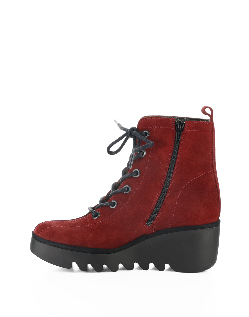 BINK637FLY 004 RED OIL SUEDE