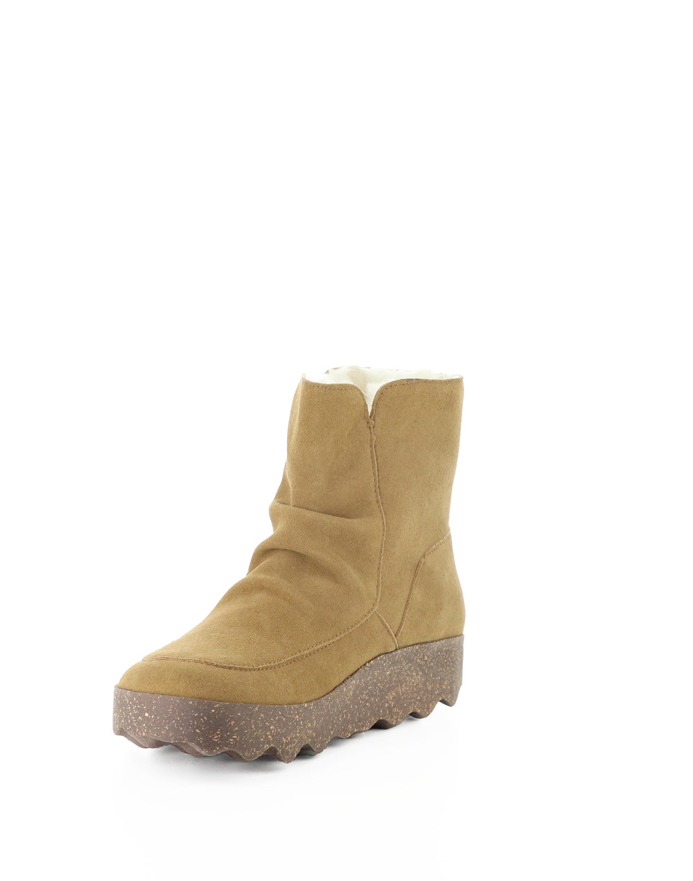 CUFF296ASP 009 TOBACCO COWSUEDE RECYCLED/FAUX FUR