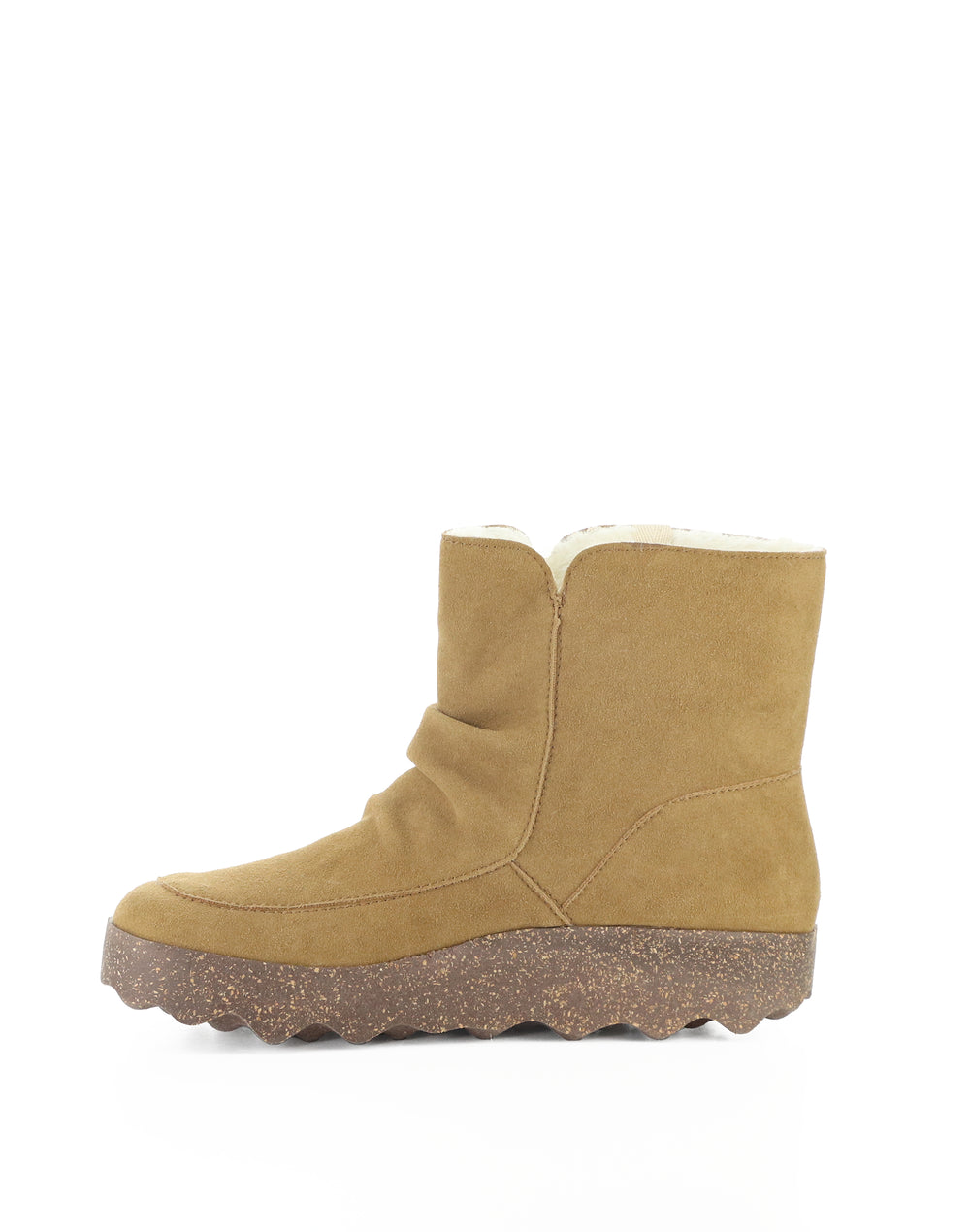 CUFF296ASP 009 TOBACCO COWSUEDE RECYCLED/FAUX FUR