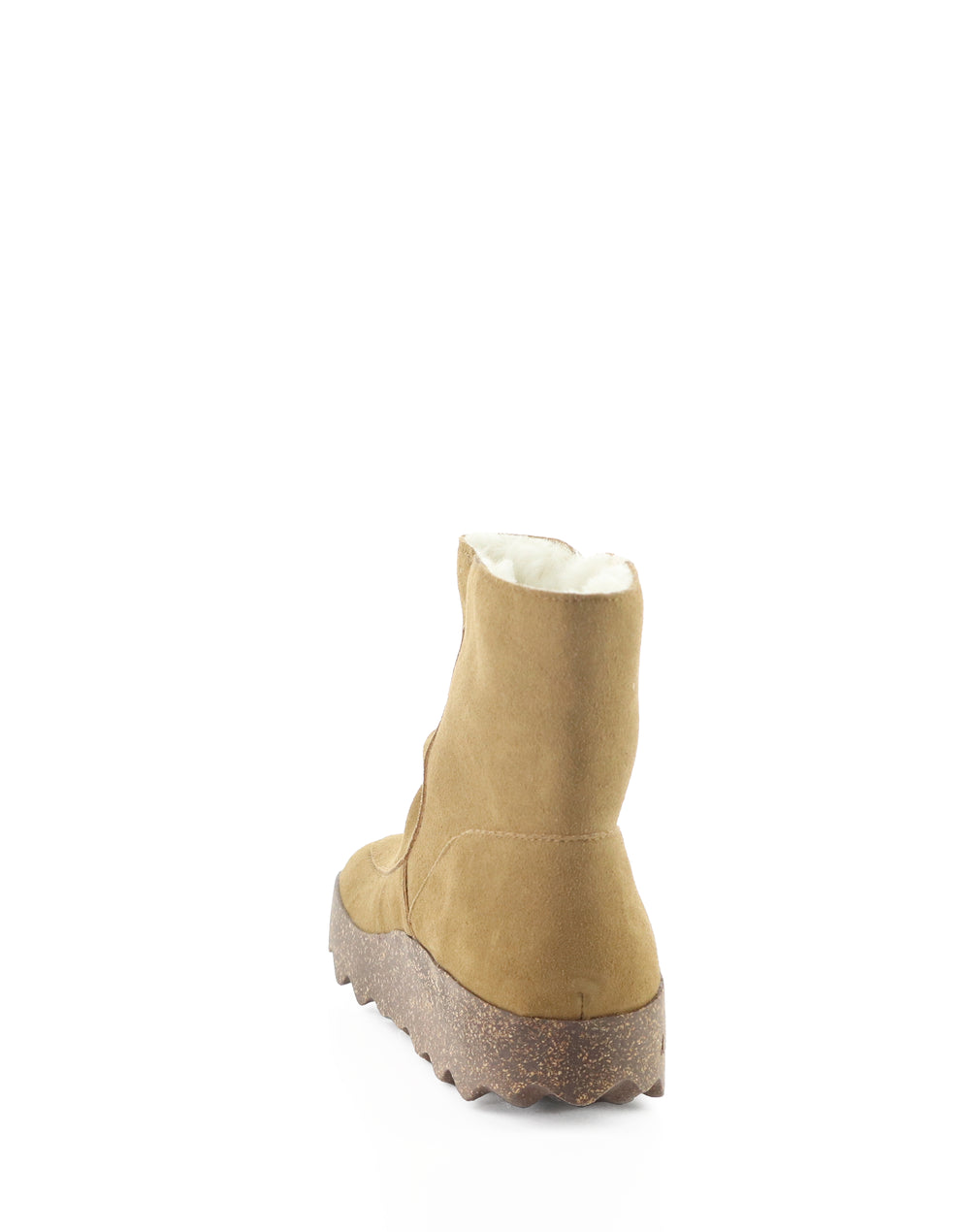 CUFF296ASP 009 TOBACCO COWSUEDE RECYCLED/FAUX FUR
