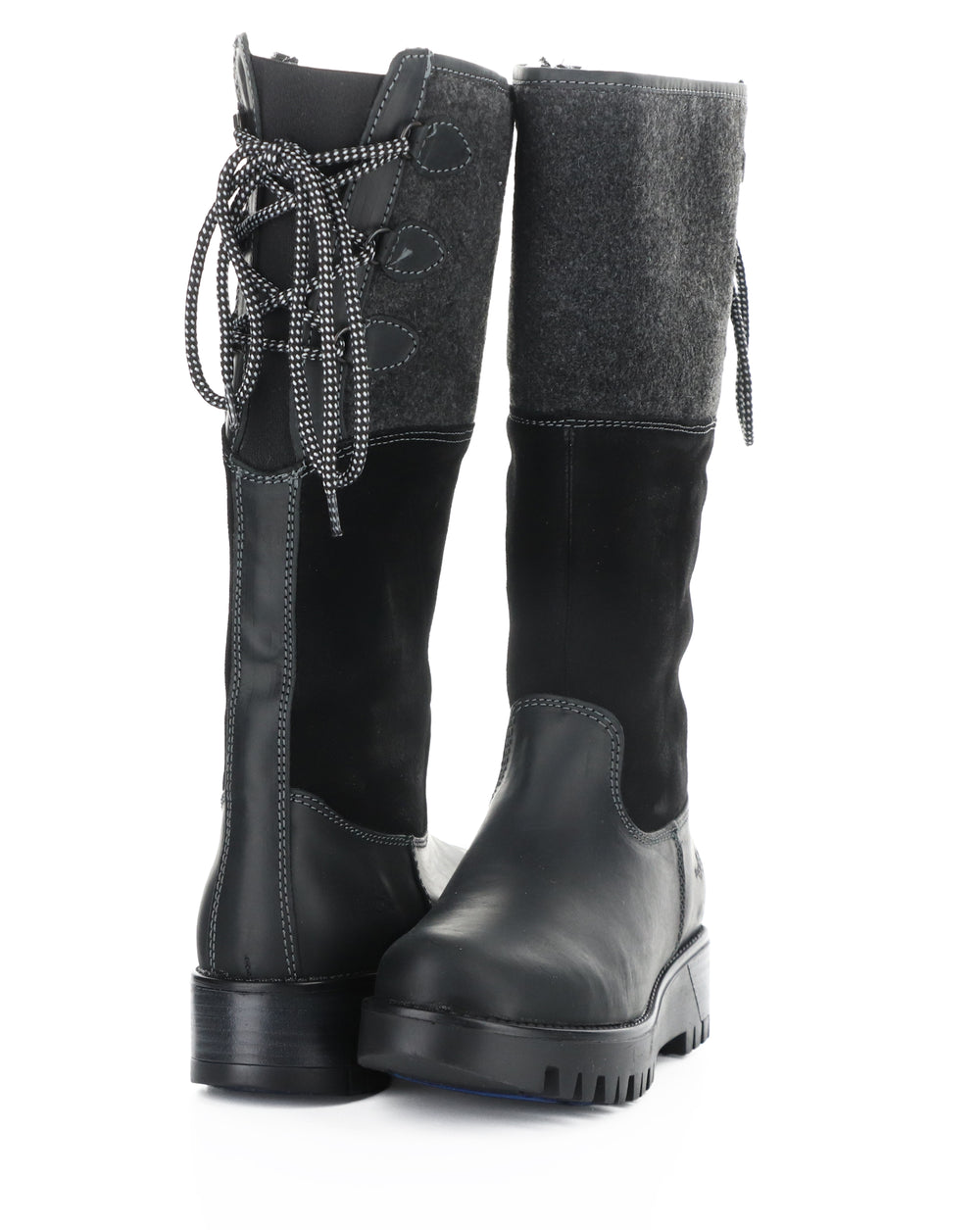 GOOSE PRIMA BLACK/BLACK SADDLE/SUEDE/TWEED